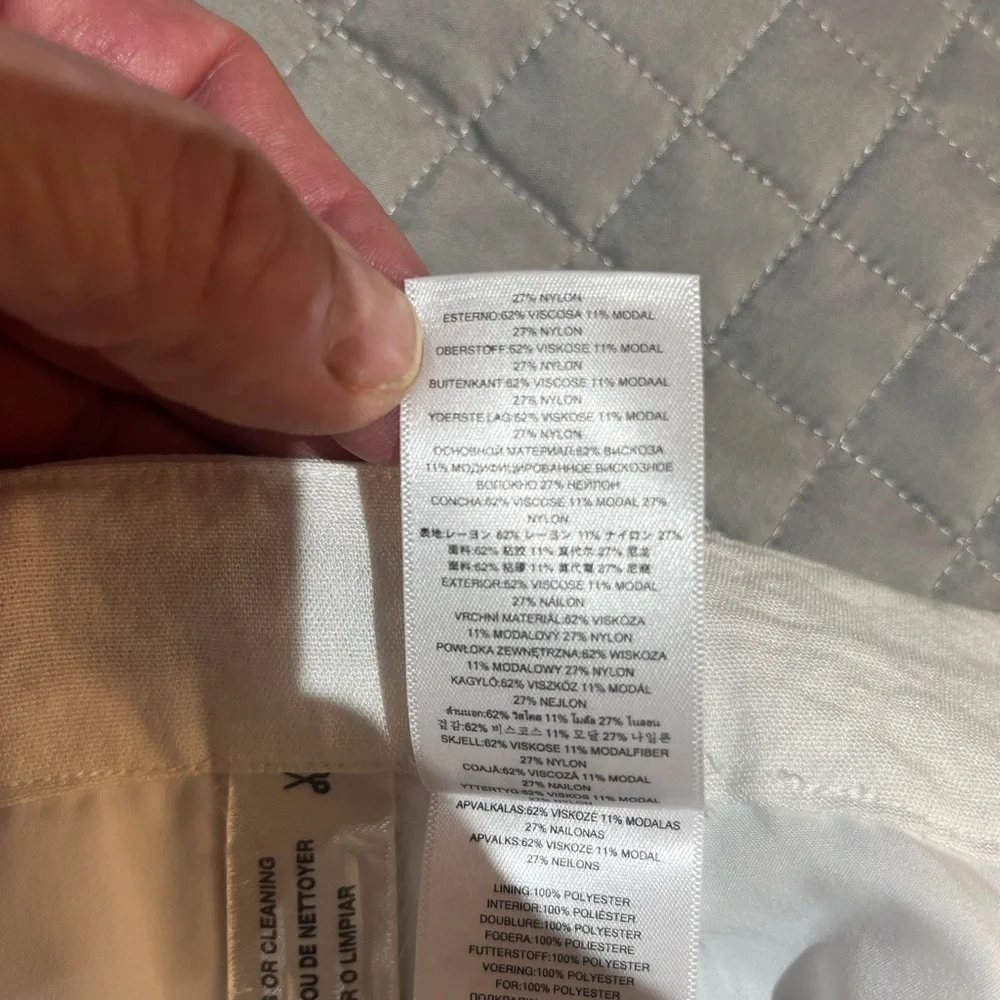 MICHAEL Michael Kors White Shorts Fully Lined Pleated Front Dressy Sz 6